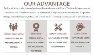 Caja de Herramientas de Aluminio con Cerradura, Resistente y Resistente a los Arañazos, Impermeable, Colores y Tamaños Personalizados, Caja de Herramientas para Camioneta - Product Image 5