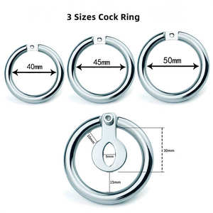 FRRK جديد قصير للذكور العفة برو جهاز قوي ومريح Bdsm قفص العفة للرجال المثيرة السيطرة على الجسم لعبة الجنس - Product Image 6