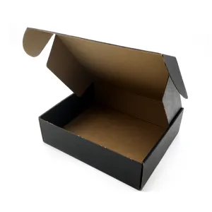 도매 Caja Embalaje Coffret Cadeau 대형 블랙 사용자 정의 로고 메일 링 골판지 미스터리 모자 상자 포장