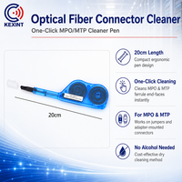 KEXINT FTTH One Click MPO MTP Optical Fiber Connector Cleaner Pen Cassette High-performance Tool for Cleaning Fiber End-faces
