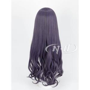 Perruque de cosplay Cardcaptor <span class=keywords><strong>Sakura</strong></span> de haute qualité, style Tomoyo Daidouji, courte, droite, brun clair naturel, résistante à la chaleur, filet en maille rose - Product Image 4