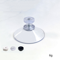 Pieds de meubles réglables M5/M6*40mm avec ventouses et écrous en PVC transparent, ventouses puissantes pour fenêtre, mur de salle de bain