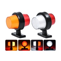 Feu de position latéral LED rouge et blanc 12/24V pour camion, remorque, châssis de poids lourd