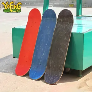 YAFENG skateboards profissional manufacturer custom Canadian maple wood 7Ply blank skate board decks custom skateboard deck