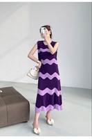 Robes longues plissées Miyake Y2K pour femmes, grande taille, style vintage, décontractées, pour soirée ou bureau