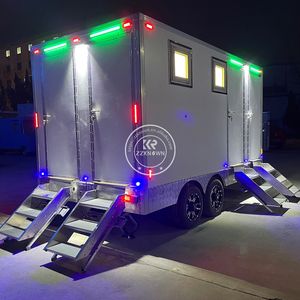 Meilleures ventes : Remorque sanitaire mobile de luxe à 2 postes, portable, pour salle de bain, camping extérieur et toilettes - Product Image 4