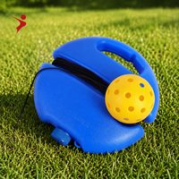 Entraîneur de pickleball individuel portable et durable pour l'extérieur, avec retourneur de balles en ABS certifié Honeycomb, pour l'entraînement sportif, vente en gros personnalisée