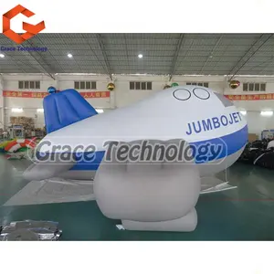 Globo inflable personalizado, modelo de avión de aire, con logotipo impreso, gran oferta