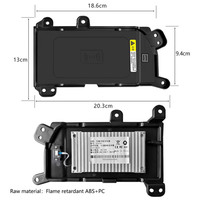 Chargeur sans fil Qi pour voiture pour Toyota Land Cruiser LC300 2022 2023 Accessoires 15w Charge rapide du téléphone Plaque adaptateur de charge