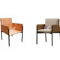 Fc-A298 chaise de salle à manger moderne minimaliste italienne accessoire de meubles incurvés accessibles de luxe de Style scandinave confortable