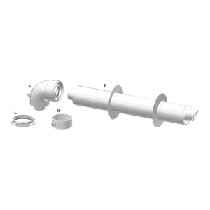 Kit Coassiale Universale UNI-KIT 60-100 cm 75 per Componenti di Caldaie - Product Image 1