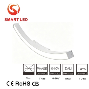 Focos LED Circulares de Aluminio de 20 mm, Empotrados, Curvos, Magnéticos, Lineales, para Techo Alto, Diseño Minimalista para Hoteles y Hogares - Product Image 1