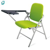Chaise d'étude pliable en métal de haute qualité avec tablette pour l'école et la formation