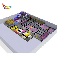 Centre de divertissement familial à fort potentiel de profit : Projet de parc de trampolines et parcours ninja avec fosse à mousse, conception personnalisée pour attraction de centre commercial