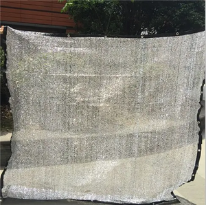 85% Heavy Duty Aluminum <strong>Foil</strong> Shade Cloth <strong>Mesh</strong> with Grommets Sun Block Fabric Sun Reflect Pet Shade for Garden Cover Canopy - Product Image 6