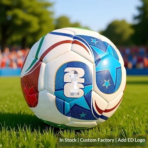 Ballon de football d'entraînement et de compétition transfrontalier Taille 5 (26 USA Canada Mexique) en PVC cousu à la machine Modèle WST-005 Fabriqué en Chine - Product Image 2
