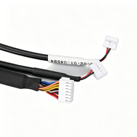 Kabel Harness Multi-branch Kustom dengan Beberapa Konektor Plastik Putih, Rakitan Kabel Berlapis Hitam untuk Peralatan Otomasi