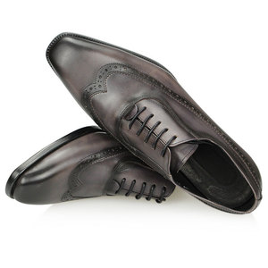 Nouvelle Arrivée Personnalisée – Chaussures Homme en Cuir Véritable Italien Peintes à la Main, Officielles, pour Affaires et Mariages, à Lacets Carrés, Légères - Product Image 2