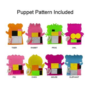 <span class=keywords><strong>Kit</strong></span> de cuentos de marionetas DIY de fieltro, juguetes de fiesta, marionetas de mano de animales, <span class=keywords><strong>Kit</strong></span> de <span class=keywords><strong>costura</strong></span> para niños - Product Image 4