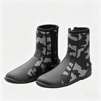 DIVESTAR Bottes de plongée professionnelles personnalisées en néoprène de 5 mm, imperméables, écologiques, thermiques, durables, antidérapantes, unisexes