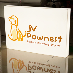 Custom <b>LED</b> Lightbox Indicator Full-body Acrylic <b>Sign</b> AC-Powered Logo IP65 Waterproof Wall Mount for Advertising Night Market - Product Image 4