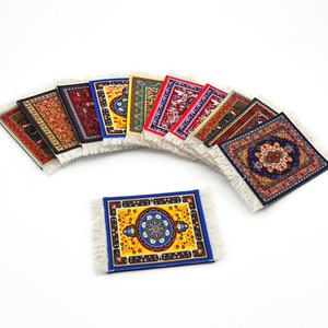 Tapis de souris en feutre style persan imprimé sur mesure, tapis de souris tissé avec pompons, tapis musulman - Product Image 5