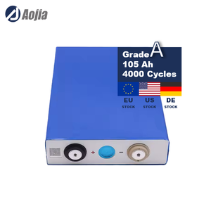 Aojia LF105 LiFePO4 Lithium-Batteriezellen 3,2V 105Ah 4000 Zyklen Wiederaufladbare Solar-Prismatische Batterie 3 Monate-1 Jahr Garantie - Product Image 1