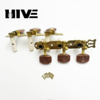 HIVE High Quality Agate square Head Plastic Posts Machine Heads 3R3L 6 String Classical Guitar Tuning Pegs with Screw Parts