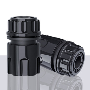 Conector de acoplamiento rápido de plástico PP negro Guoma Ruixiang para manguera de lavado de coches, conector de 4 puntos, venta al por mayor - Product Image 3