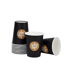 Gobelets à café jetables personnalisés, qualité alimentaire, haute densité, revêtement écologique à base d'eau, pour boissons chaudes, simple paroi, 6oz 8oz 10oz - Product Image 2