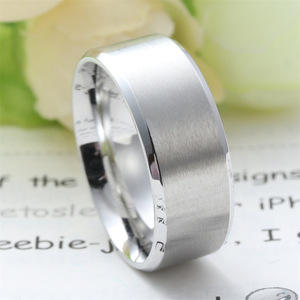 Titanium Steel <b>Ring</b> Black Unisex Fashion Jewelry Gift Simple Design 23017 - Product Image 2