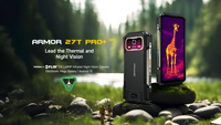 Téléphone robuste Ulefone Armor 27T Pro Plus, écran 120 Hz, appareil photo principal 50 MP, téléphone mobile 12+256 Go, Android 15, antichoc, 5G, smartphone thermique