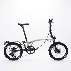 Sepeda Lipat Tiga 16-Inci Berkualitas Tinggi 9-Speed Rangka Baja Molibdenum Rem Cakram Sepeda Lipat Portabel - Product Image 3