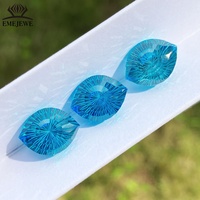 EMEJEWE Zircone cubique marquise créée en laboratoire, pierre précieuse en vrac, multicolore, à facettes concaves, pour la fabrication de bijoux, bagues, pendentifs, boucles d'oreilles, sur mesure