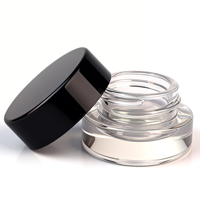 Bocaux de conservation en verre de qualité alimentaire anti-enfants de 5/7/9 ml avec gravure pour usage cosmétique (soins de la peau, rouge à lèvres, crème pour les yeux, cire)