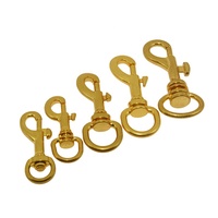 Kait Pengunci Tas Bentuk Mata Putar dengan Cincin Pegas, Bahan Zinc Alloy, Model Carabiner Trigger Snap Hook, Hardware dengan Logo Kustom untuk Tas Tangan