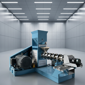 Extrudeuse Monovis Zhongdebao Haute Productivité : Nouvelle Ligne de Production d'Aliments Flottants pour Poissons avec Système de Fabrication - Product Image 1