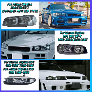 Đèn pha ban đầu thích hợp cho Nissan Skyline thế hệ thứ 5 R34 GTR GT-R 1999-2002 đèn đầu 99-02 2003-2007 - Product Image 6