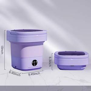 Lavadora Portátil Plegable Semiautomática de 9L con Secadora, Eléctrica, de Una Sola Tina, para Uso Doméstico y Hotelero, Carcasa de Plástico - Product Image 4