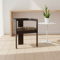 Fauteuil en bois massif de chêne, style minimaliste, tissu italien, pour villa, bureau à domicile, hôtel, chaise de salle à manger moderne, imperméable et durable