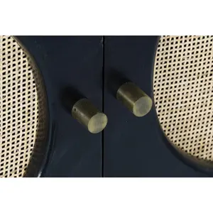 Buffet Mango in Rattan 150x40x65 Nero - Product Image 4