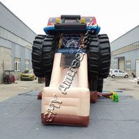 Château gonflable de thème de camion d'excavatrice de glissière combinée gonflable Offre Spéciale pour l'équipement de location de partie d'enfants