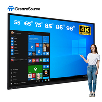 Интерактивная электронная доска 4K Android с 40-точечным сенсорным экраном, процессором Intel Core I3/i5/i7 для обучения