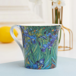 Taza de Porcelana Fina <span class=keywords><strong>Van</strong></span> <span class=keywords><strong>Gogh</strong></span> Retro de 450 ml, a Prueba de Fugas, Resistente al Calor, Apta para Microondas y Lavavajillas, Color Personalizado, Caja de Regalo - Product Image 4