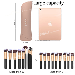 Sacs à pinceaux de maquillage en silicone de haute qualité, étui pour pinceaux de maquillage, pochette de rangement pour outils de maquillage - Product Image 4