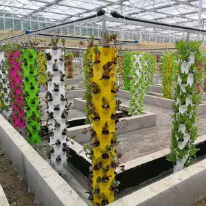 Cao trở lại đầu tư xoay hydroponics nhà kính nông học tháp trang trại hydroponics tháp cho phát triển cây trồng tươi