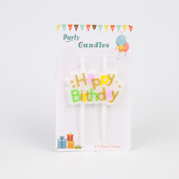 Bougies d'anniversaire colorées écologiques sans fumée en forme de lettre, avec paillettes brillantes pour décorations de gâteaux, fêtes et célébrations de Pâques - Sans parfum
