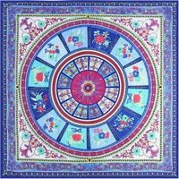Écharpe en soie fine avec foulard en soie de marque au design traditionnel chinois