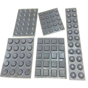 फर्नीचर कैबिनेट दरवाजा साफ सिलिकॉन चिपकने वाला बम्पर रबड़ काले रबर फीट सिलिकॉन बम्पर पैड - Product Image 3