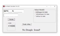 Calculateur de Code d'Autoradio V.2.0 Peut Déverrouiller/Recoder/Décoder les Stéréo de Voiture CD, Générer Plus de 170 Codes pour VW/Ford/Becker